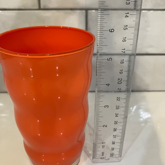 7 Vintage Dansk Wavy 16oz Glass Tumblers 7 Vintage Dansk Wavy 16oz Glass Tumblers